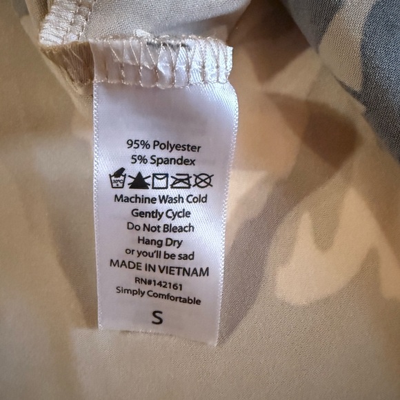 LuLaRoe Tan and Black Floral Midi Dress - Picture 4 of 4